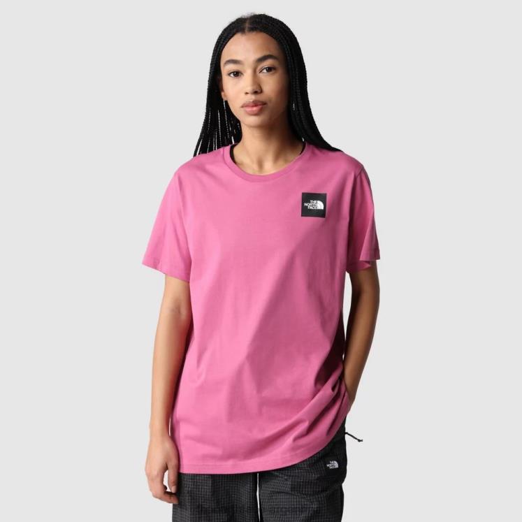 camiseta de manga corta fina de temporada para mujer RDT8H1955 rojo violáceo The North Face