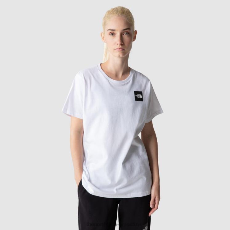camiseta de manga corta fina de temporada para mujer RDT8H1956 blanco The North Face