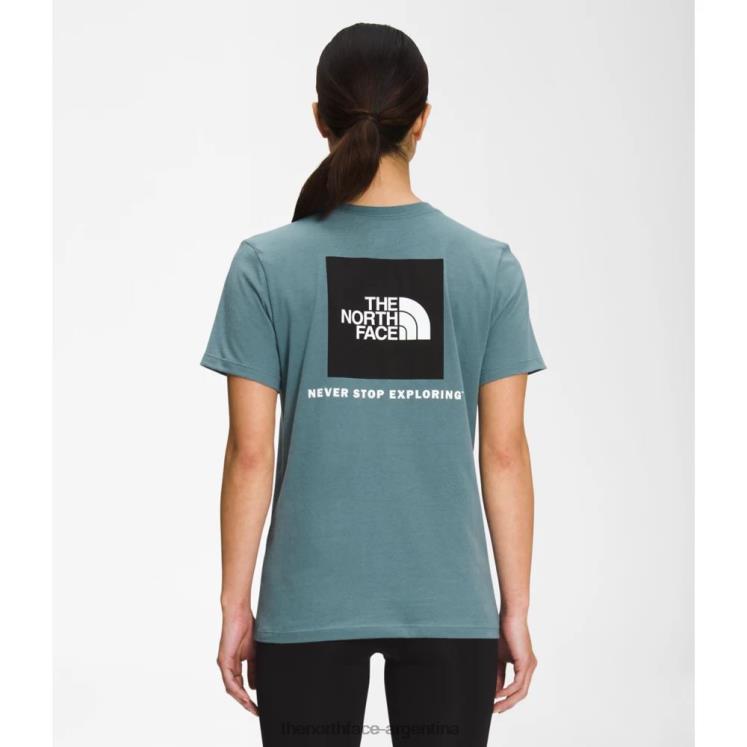 camiseta de manga corta para mujer box nse azul negro RDT8H3333 azul negro The North Face