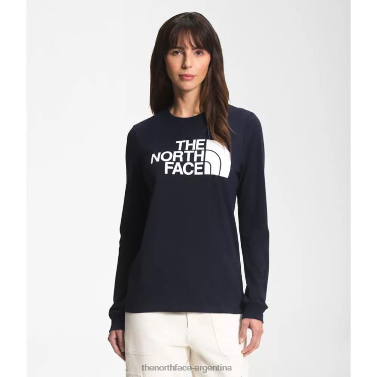 camiseta de media cúpula de manga larga para mujer RDT8H4606 Armada The North Face