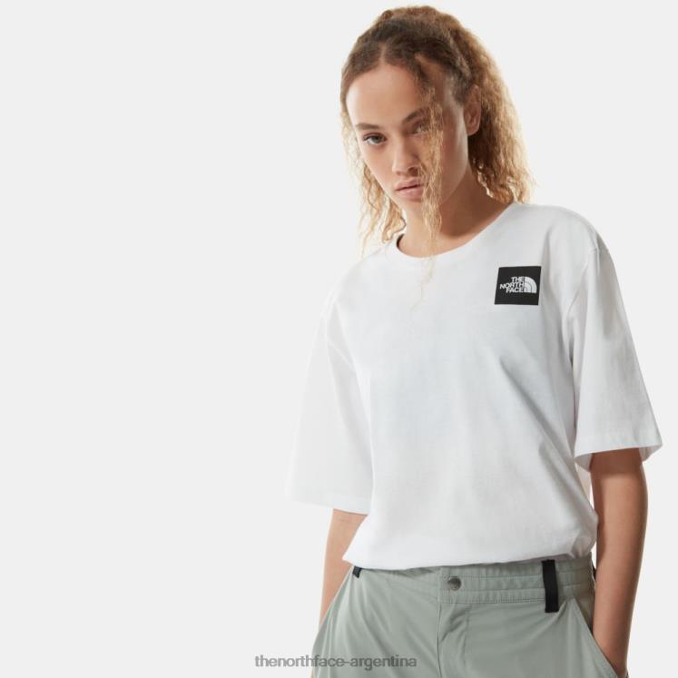 camiseta fina relajada mujer RDT8H611 blanco The North Face