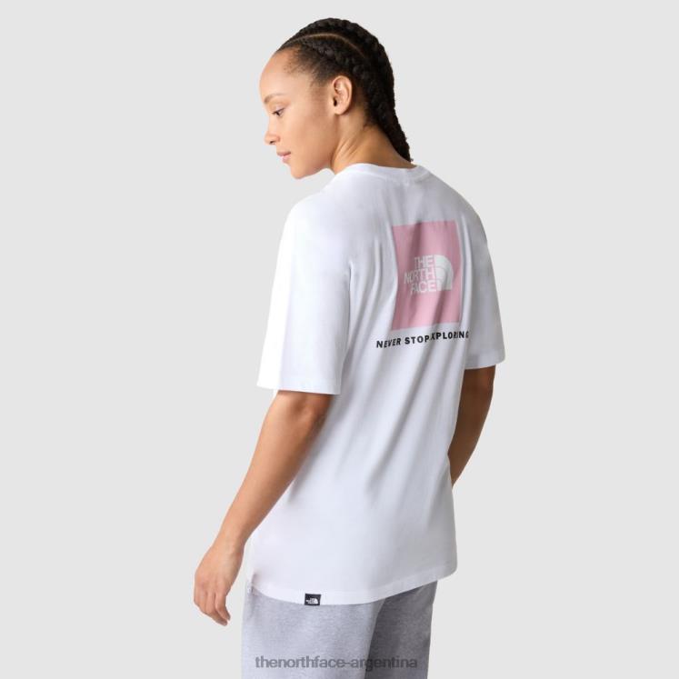camiseta holgada redbox mujer RDT8H404 blanco The North Face