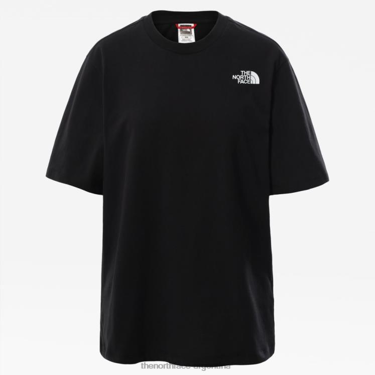 camiseta holgada redbox mujer RDT8H406 negro The North Face
