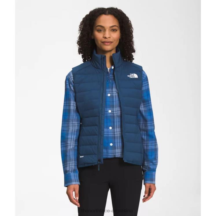 chaleco elástico belleview para mujer RDT8H5234 azul sombreado The North Face