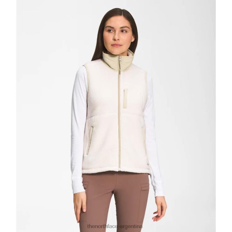 chaleco polar cragmont blanco gravel para mujer RDT8H4254 grava blanca The North Face