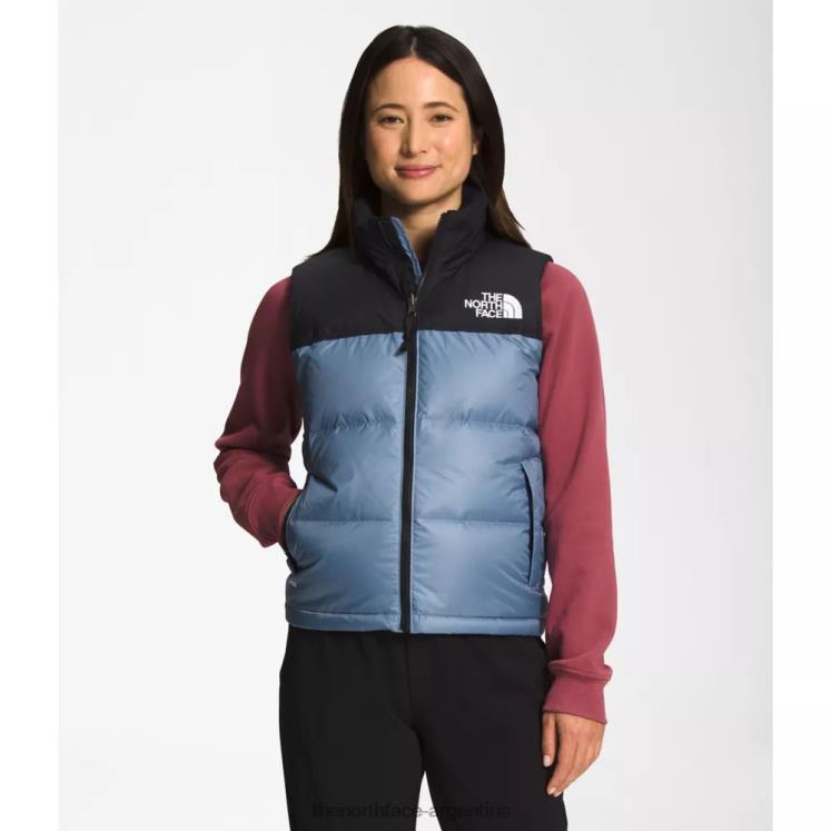 chaleco retro nuptse 1996 mujer RDT8H3307 azul popular The North Face