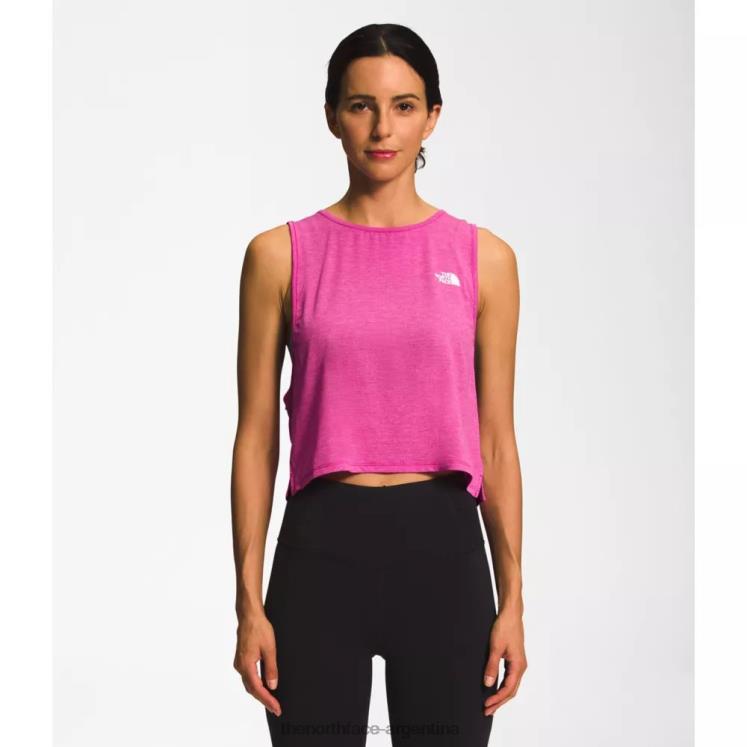 las mujeres vagan camiseta sin mangas cruzada RDT8H4713 rosa fucsia The North Face