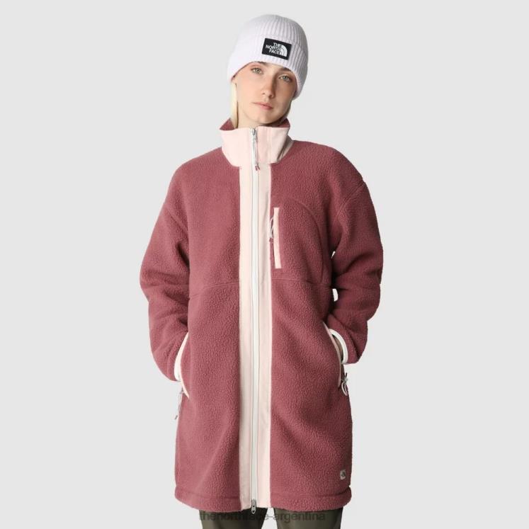 abrigo de lana cragmont para mujer RDT8H954 jengibre The North Face