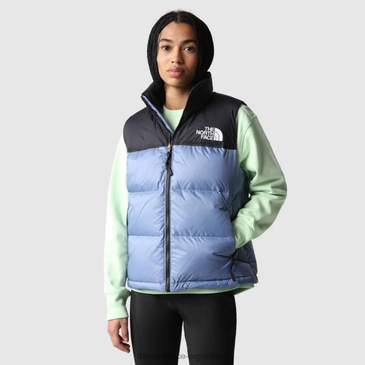 chaleco de plumas retro nuptse 1996 para mujer RDT8H260 azul popular The North Face