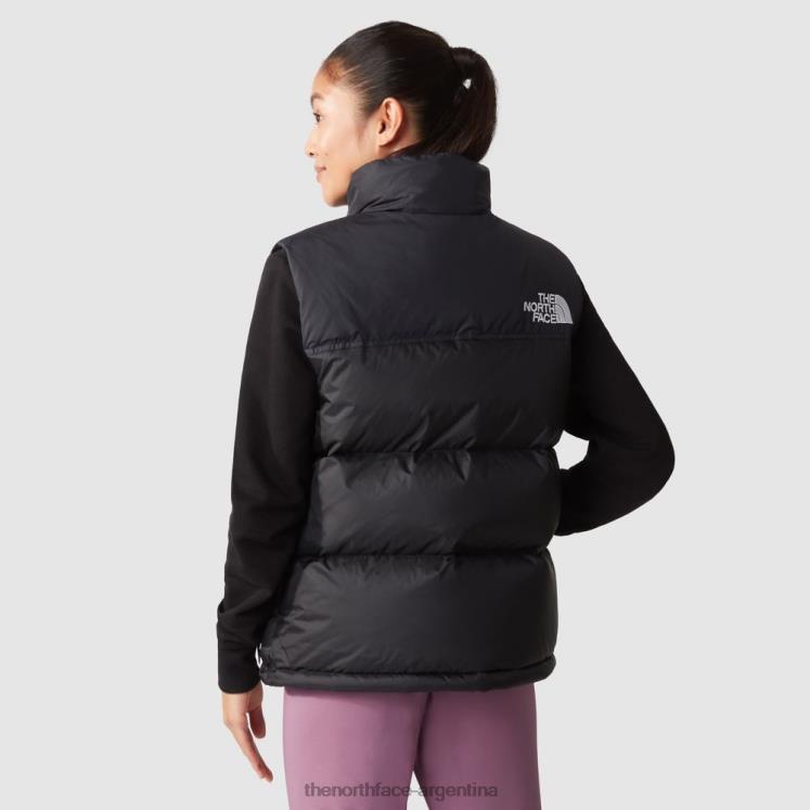 chaleco de plumas retro nuptse 1996 para mujer RDT8H262 negro The North Face