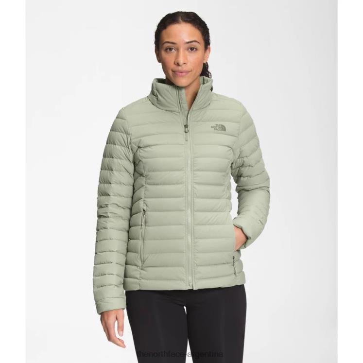 chaqueta elástica para mujer RDT8H3489 té verde The North Face