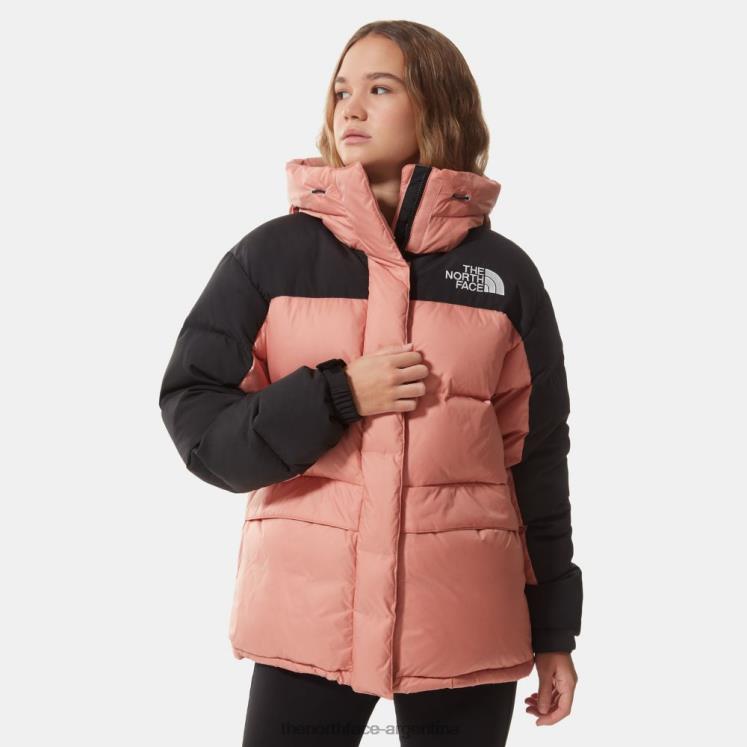 parka de plumas del himalaya para mujer RDT8H547 rosa del amanecer The North Face