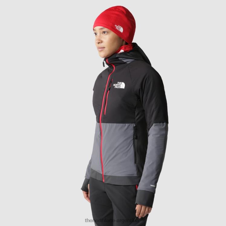 chaqueta con capucha ventrix híbrida para mujer amanecer RDT8H2111 gris The North Face