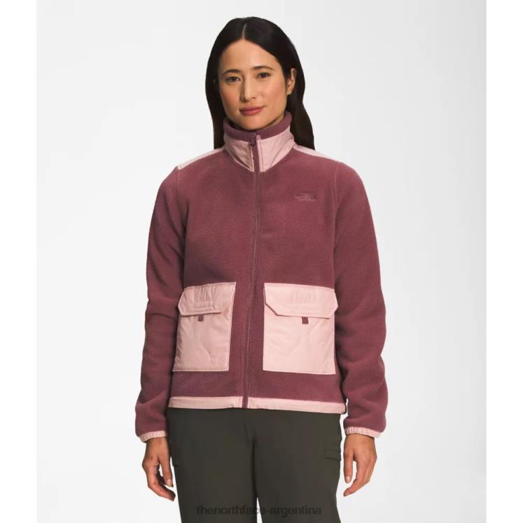 chaqueta con cremallera completa del arco real para mujer RDT8H5215 jengibre The North Face