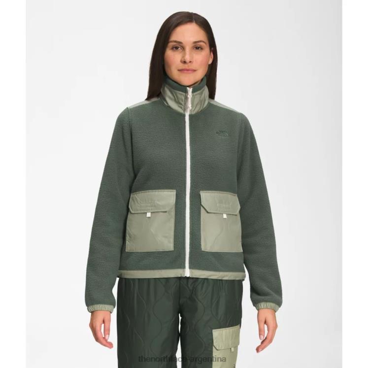 chaqueta con cremallera completa del arco real para mujer RDT8H5217 tomillo The North Face