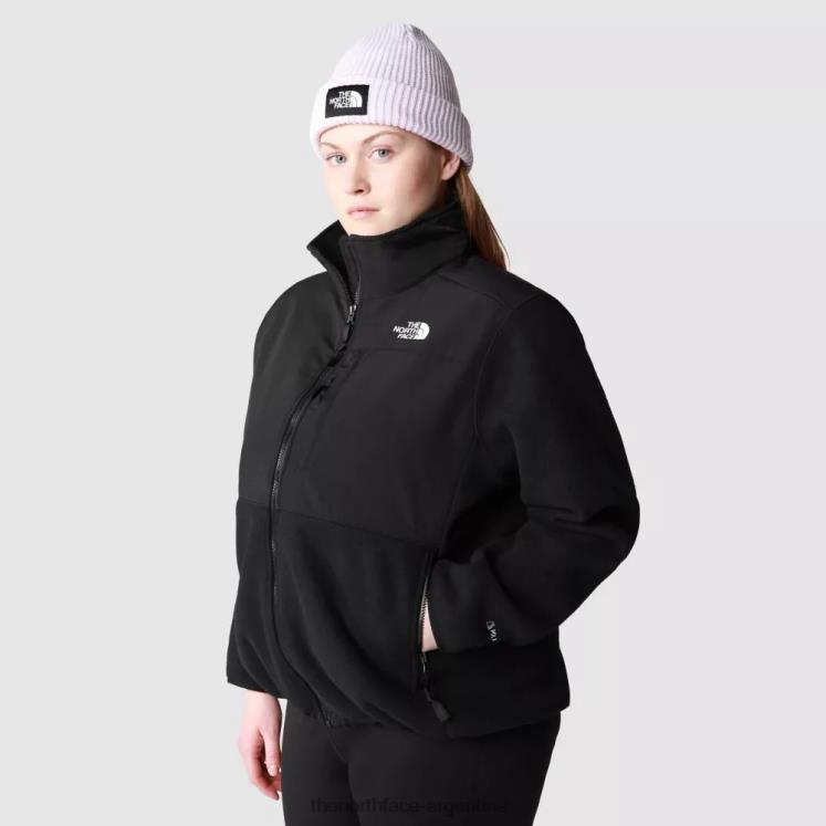 chaqueta denali de talla grande para mujer RDT8H1808 negro The North Face