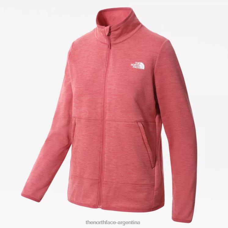 chaqueta polar con cremallera completa Canyonlands para mujer RDT8H1052 rosa pizarra The North Face