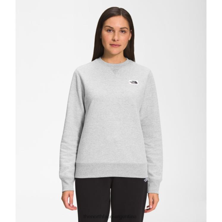 equipo de parche de herencia de mujeres RDT8H5472 gris The North Face