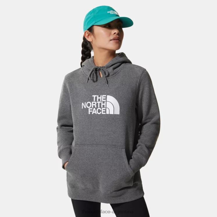 sudaderas con capucha de mujer draw Peak RDT8H879 gris The North Face