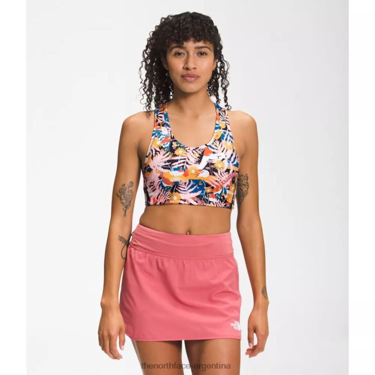 sujetador de línea media estampado para mujer RDT8H4997 negro The North Face