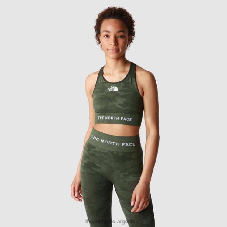 top sin costuras de laboratorio de entrenamiento para mujeres RDT8H2127 tomillo The North Face