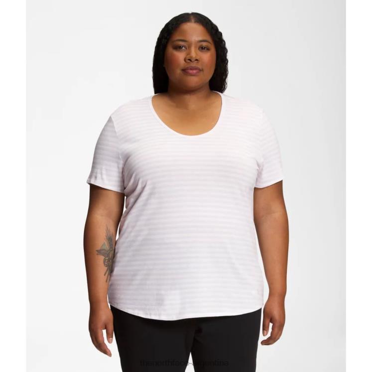 Camiseta de manga corta con cuello redondo para mujer Plus Terrain RDT8H6220 niebla de lavanda The North Face