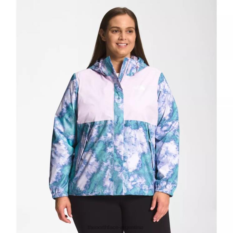 chaqueta anora estampada plus mujer RDT8H5019 azul sombreado The North Face
