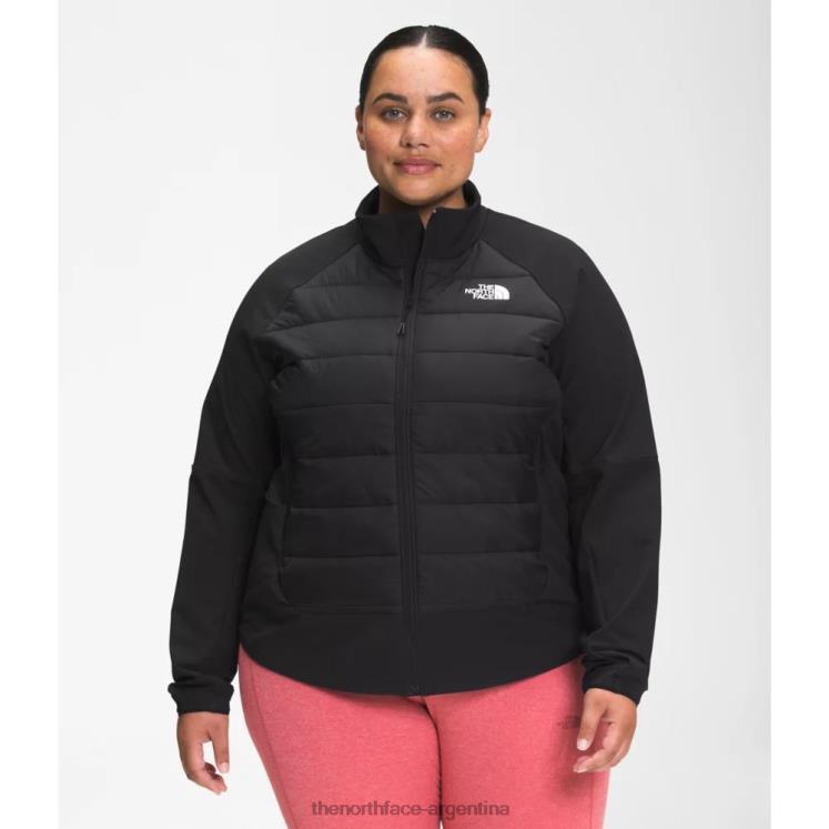 chaqueta híbrida de mujer plus refugio cove RDT8H4954 negro The North Face
