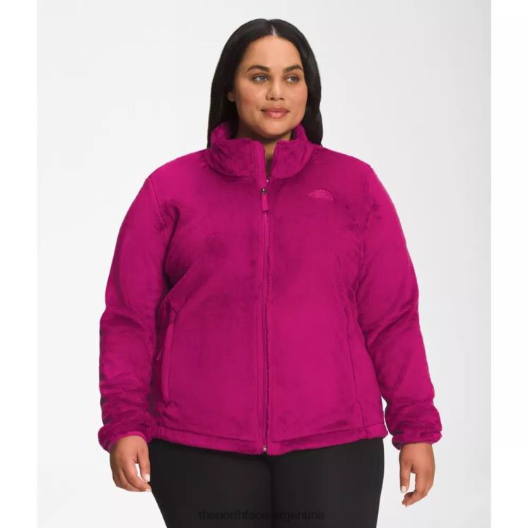 chaqueta mujer plus osito RDT8H5711 rosa fucsia The North Face