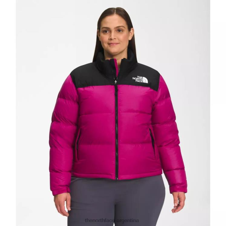 chaqueta nuptse retro 1996 mujer plus RDT8H5004 rosa fucsia The North Face