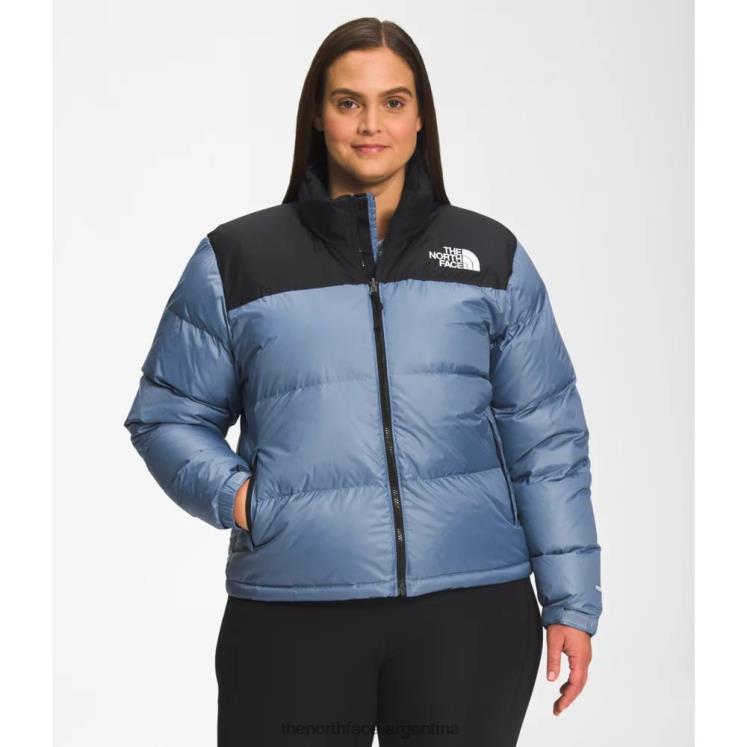 chaqueta nuptse retro 1996 mujer plus RDT8H5007 azul popular The North Face