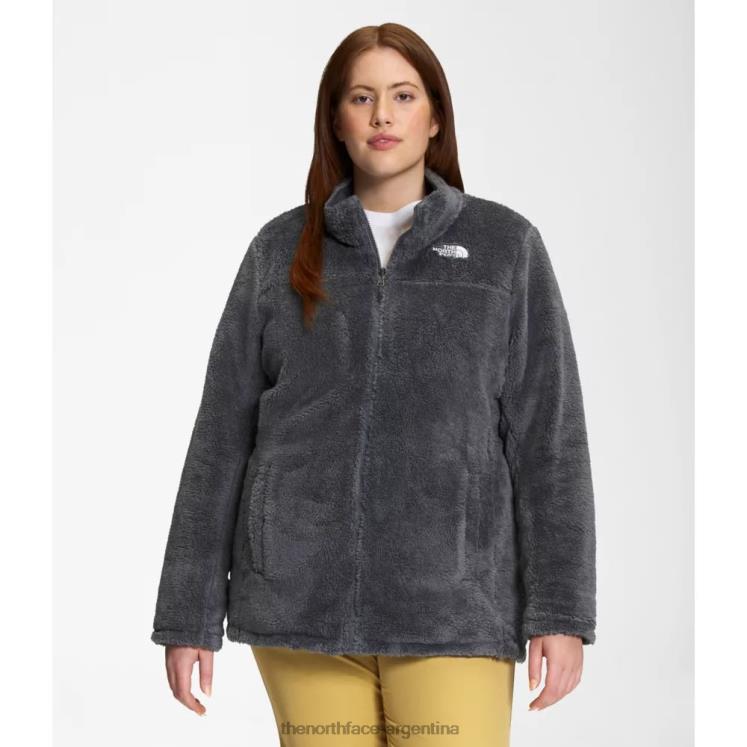 chaqueta reversible con aislamiento mossbud para mujer plus RDT8H3586 gris The North Face
