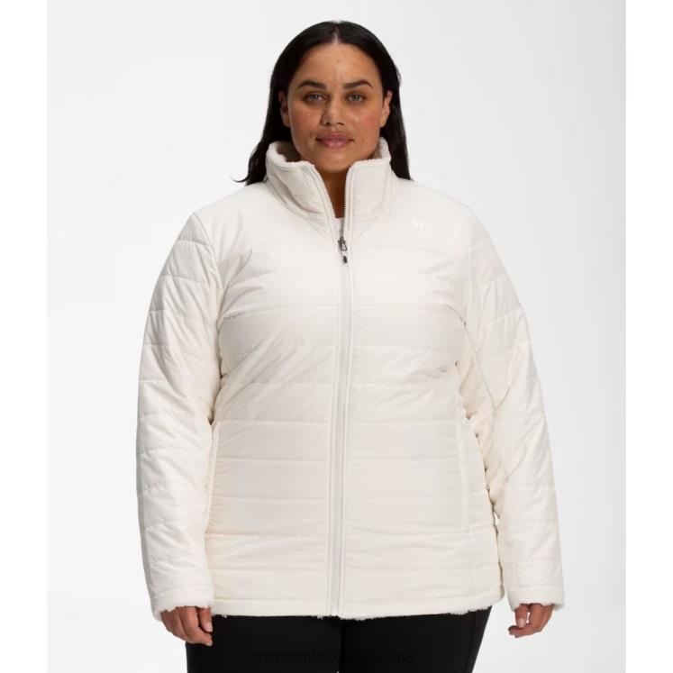 chaqueta reversible con aislamiento mossbud para mujer plus RDT8H3587 blanco The North Face