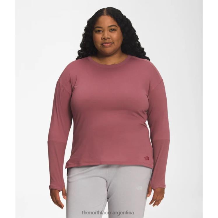 mujer plus amanecerdream manga larga RDT8H6151 jengibre The North Face