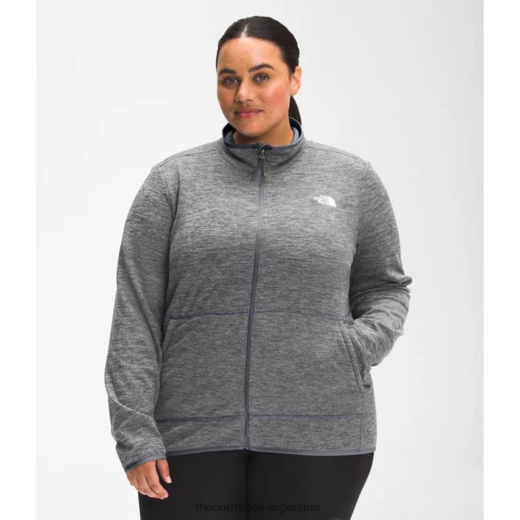 mujer plus canyonlands cremallera completa RDT8H4915 gris The North Face