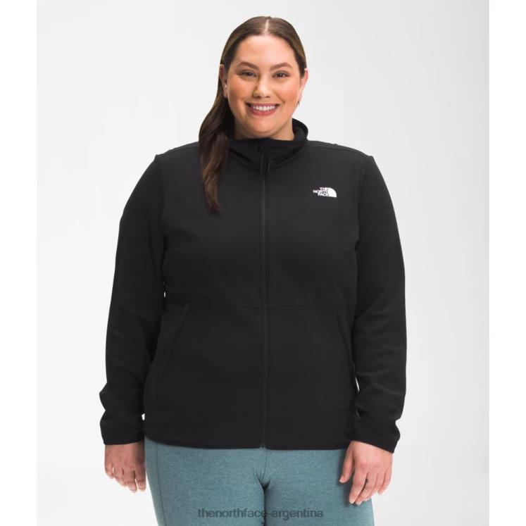 mujer plus canyonlands cremallera completa RDT8H4916 negro The North Face