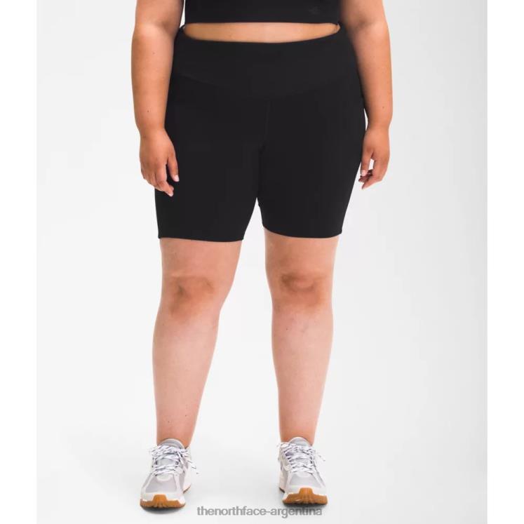 mujer plus dune sky 9 pantalones cortos ajustados RDT8H4938 negro The North Face