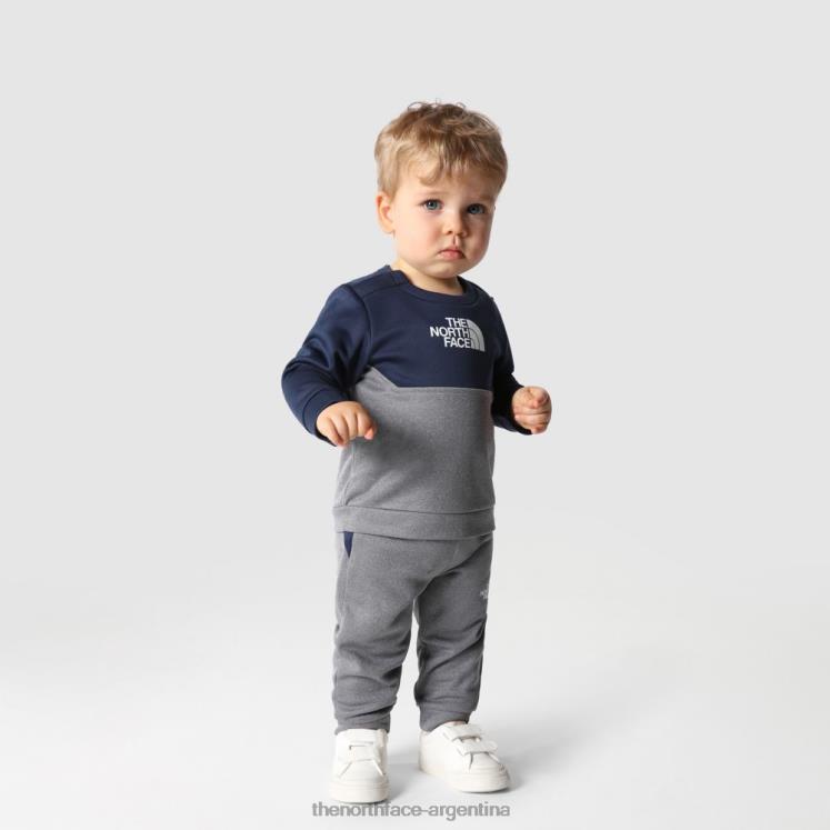 Conjunto de 2 piezas Baby Surt Crew RDT8H2062 cumbre marina The North Face
