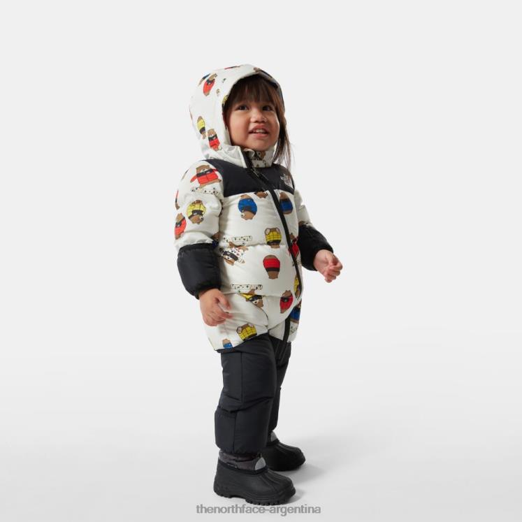 bebé nuptse una pieza RDT8H193 tnfwtnptsbrprnt The North Face