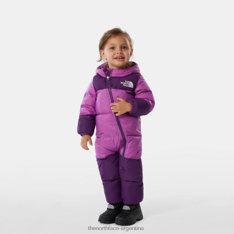 bebé nuptse una pieza RDT8H194 violeta dulce The North Face