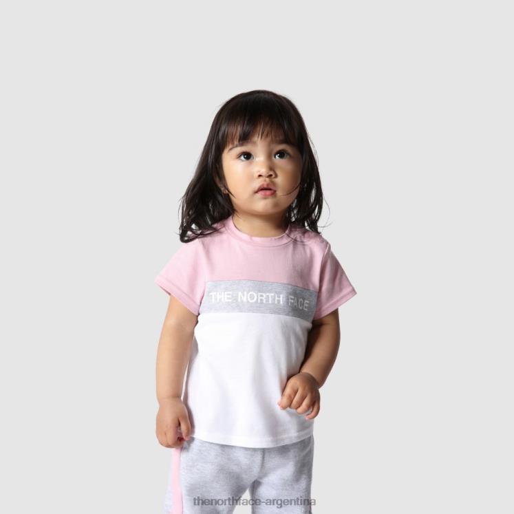 camiseta color block para bebé RDT8H2064 camafeo rosa The North Face