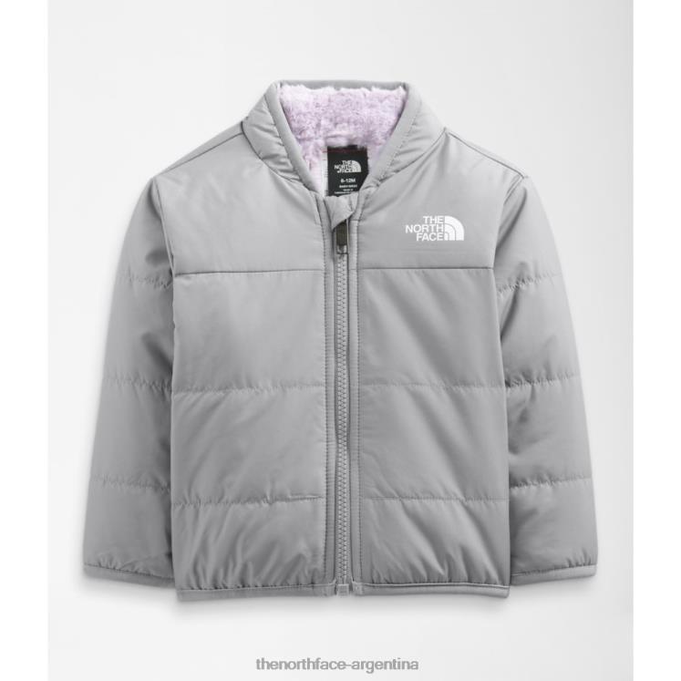 chaqueta reversible para bebé mossbud RDT8H5325 gris The North Face
