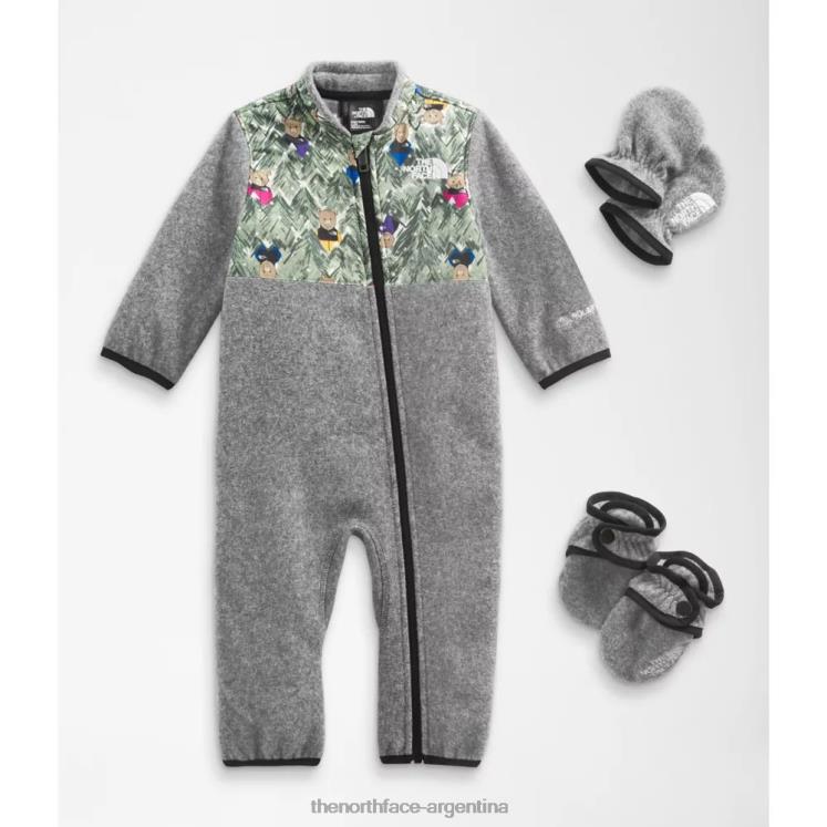 conjunto de una pieza para bebé denali RDT8H5286 gris The North Face