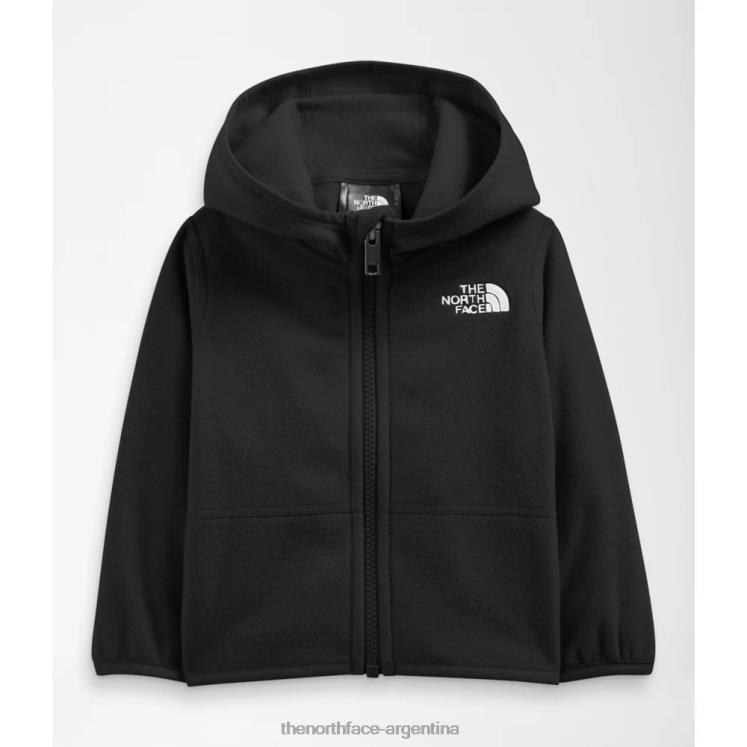 sudadera con capucha y cremallera completa para bebé glaciar RDT8H5981 negro The North Face