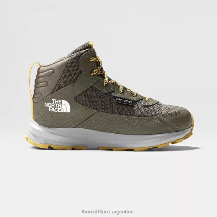 botas de montaña impermeables fastpack para jóvenes RDT8H1782 nuevo verde pardo The North Face botas de montaña impermeables fastpack para jóvenes RDT8H1782 nuevo verde pardo The North Face