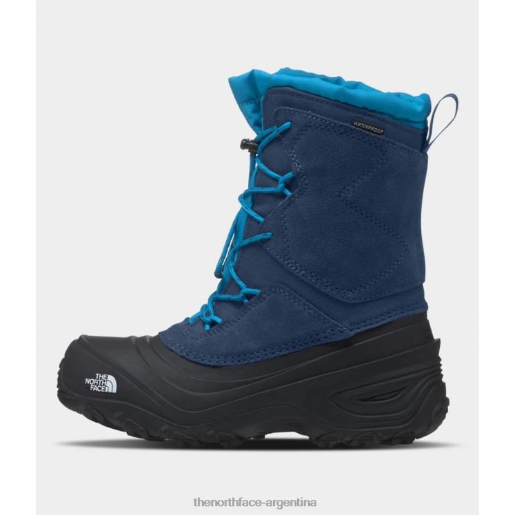 botas impermeables alpenglow v juveniles RDT8H4634 azul sombreado The North Face