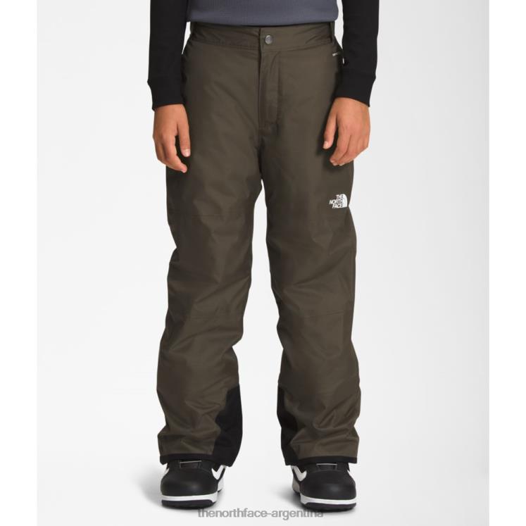 pantalones con aislamiento freedom para niños RDT8H5916 nuevo verde pardo The North Face