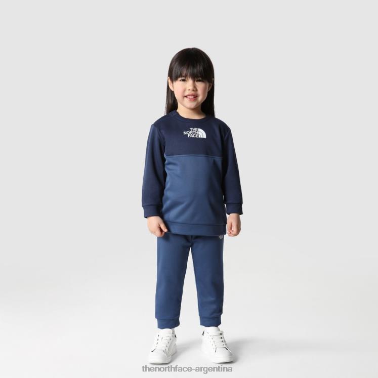 Conjunto de 2 piezas Surt Crew para niños. RDT8H2051 cumbre marina The North Face