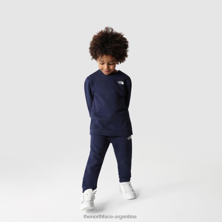 Conjunto de 2 piezas de forro polar de algodón para niños. RDT8H2052 cumbre marina The North Face