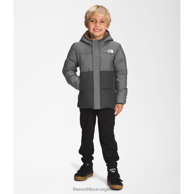 chaqueta con capucha North Down para niños RDT8H5298 gris The North Face